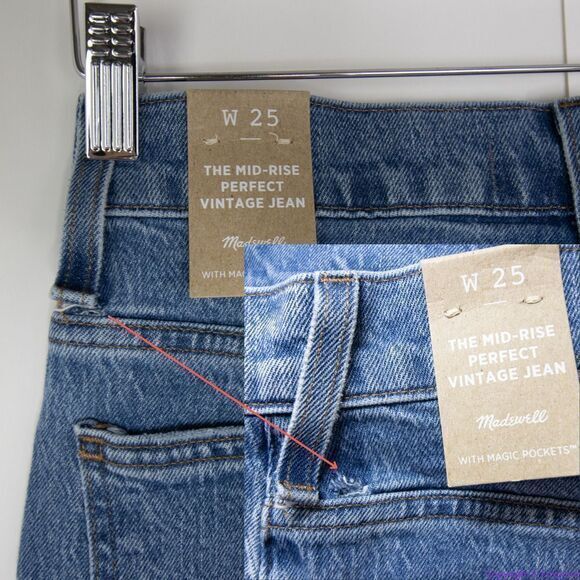 NEW Madewell The Mid-Rise Perfect Vintage Jean in Enmore Wash, 25 - Picture 12 of 16